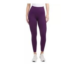 Danskin Women's High Rise Brushed Legging, Bright Plum, Size L. AY